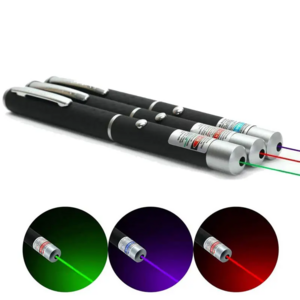 Red Green Purple  LED Cat Laser Pointer Pen Powered by 2 AAA Battery