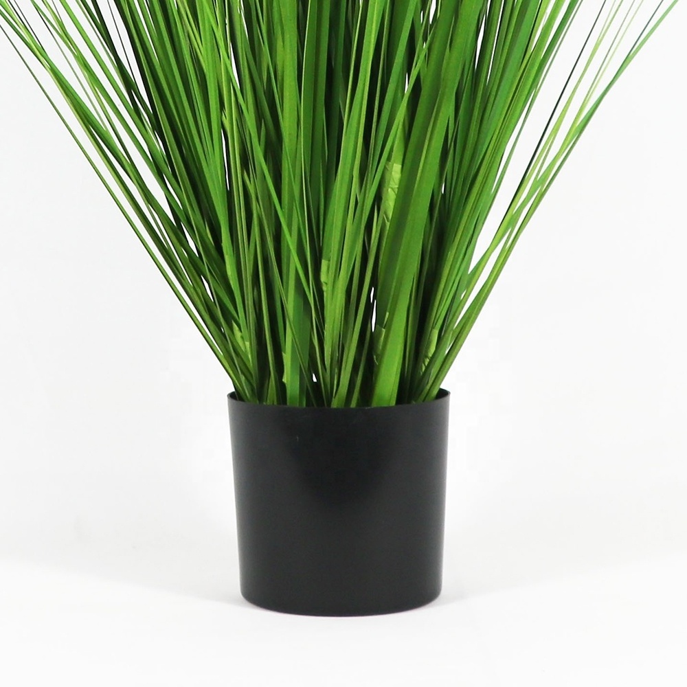 Wholesale Interior Home Decoration Wedding Ornament 90 cm Pure Green Plastic Fake Reed Grass Artificial Pampas Onion Grass