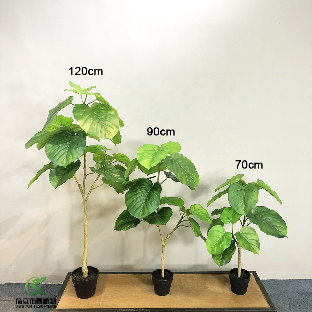 Wholesale Large Banyan Plant Plastic Lifelike Fiddle Leaf Ficus Plant Artificial Ficus Tree For Home Decor