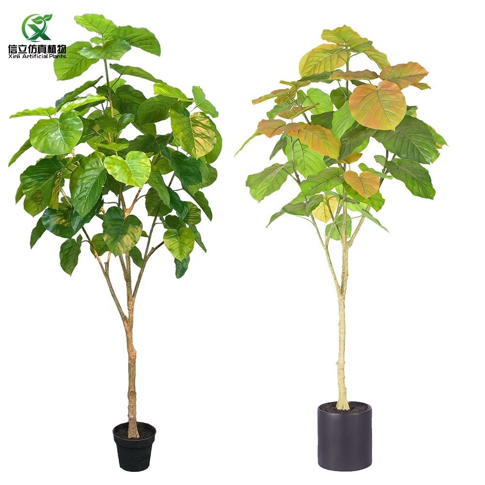 Wholesale Large Banyan Plant Plastic Lifelike Fiddle Leaf Ficus Plant Artificial Ficus Tree For Home Decor