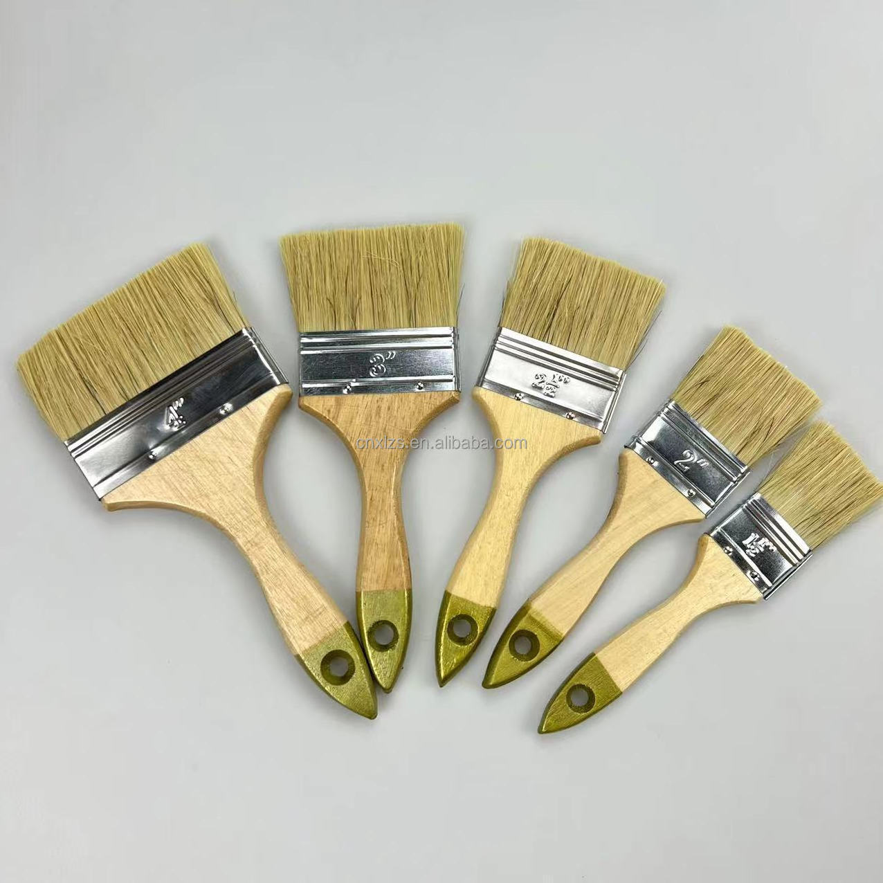 Wooden Handle Cheap White Natural Bristle Paint Brush Manufacturer