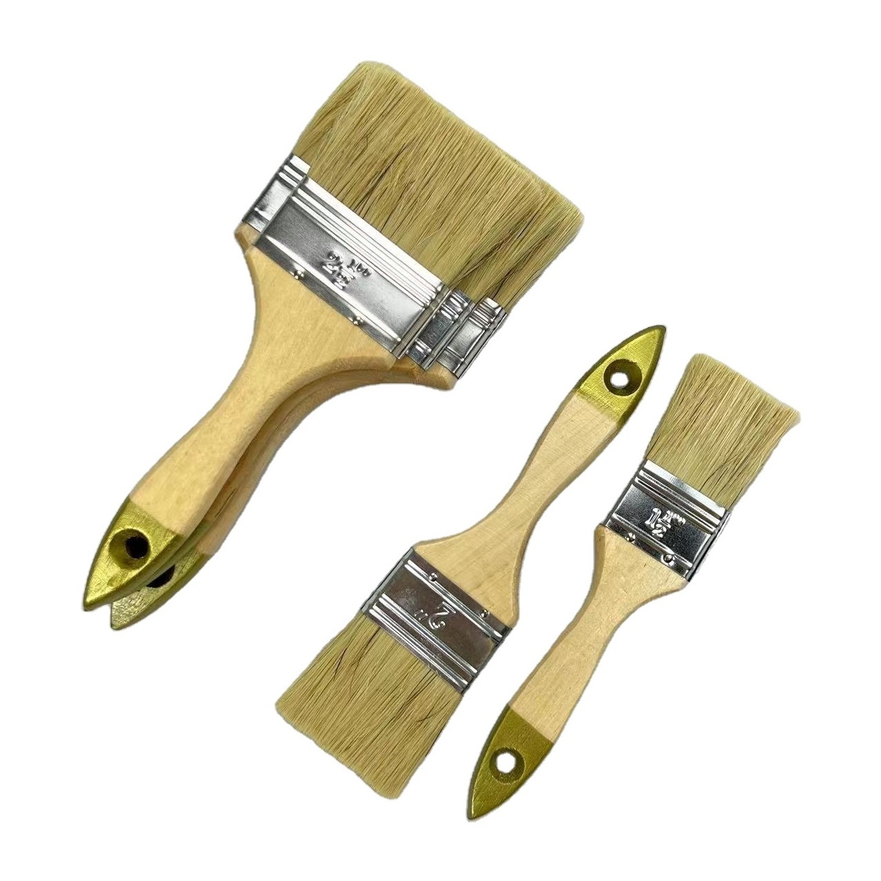 Wooden Handle Cheap White Natural Bristle Paint Brush Manufacturer