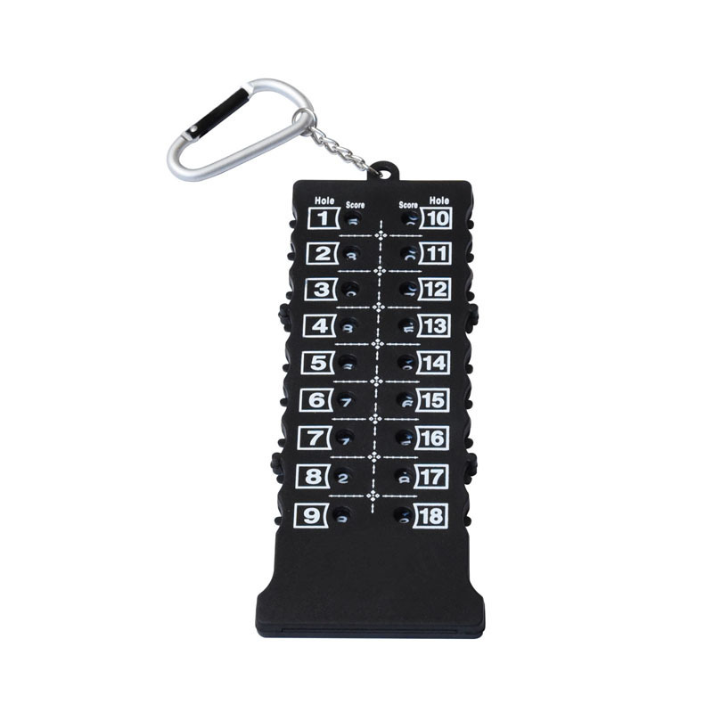 Factory 18 hole golf score counter Golf Stroke Counters Scoreboard with Key ChainTally Keeper