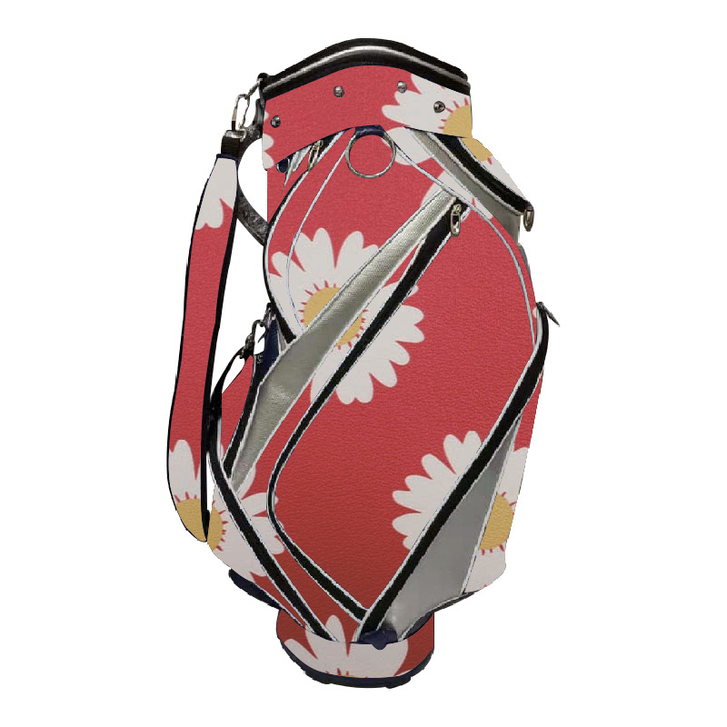 Data printing strawberry japan leather pgm golf impact bag tour staff custom cart bags for men