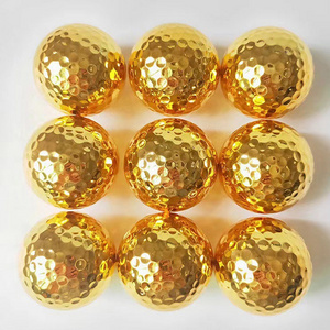 High quality Golden color Surlin 2 pc golf balls for golf tournament