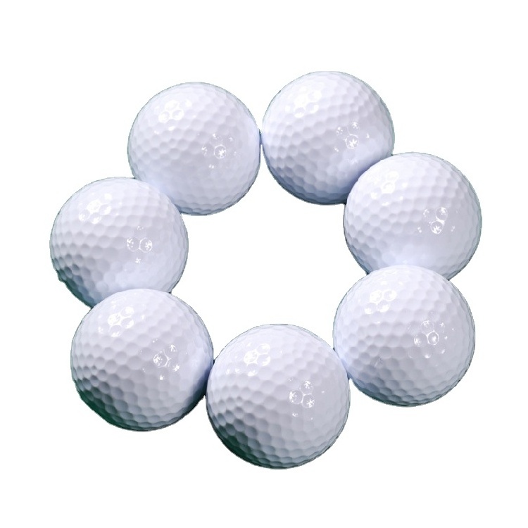 Wholesale Urethane customized logo Golf professional exercise ball Two Piece Range Golf Balls