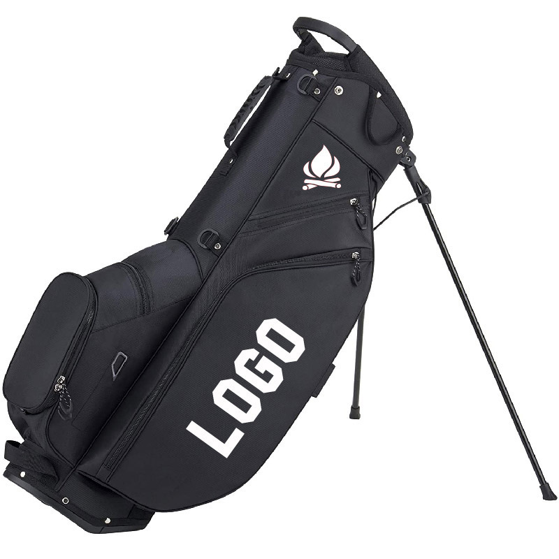 High quality black nylon golf stand bags Golf professional carry golf lightweight bag