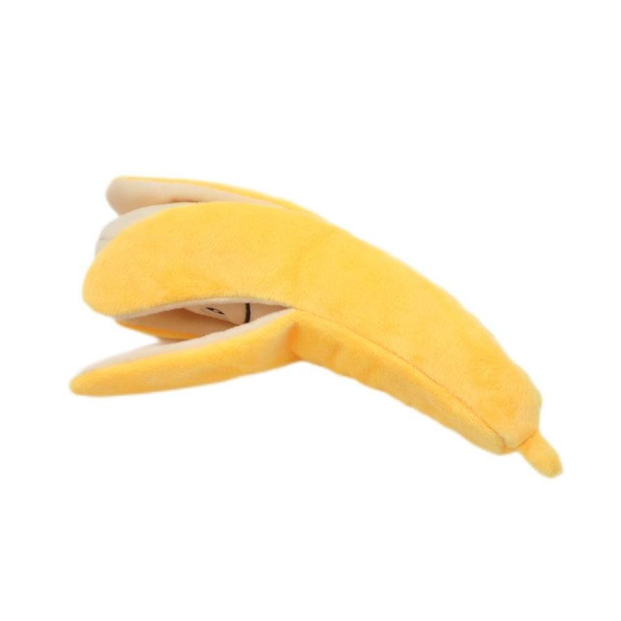 Pet Products Cute Dog Toys Banana Shape Plush Squeaky Sound Toy Dogs Cats Pets Supplies Puppy Pet Play Chew Toys