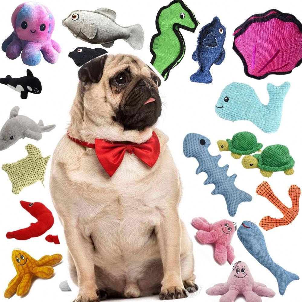 Pet Toy Supplies Dog Vent Toy Bite-Resistant Training Plush Small And Medium-Sized Five-Piece Set