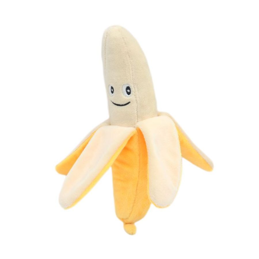 Pet Products Cute Dog Toys Banana Shape Plush Squeaky Sound Toy Dogs Cats Pets Supplies Puppy Pet Play Chew Toys