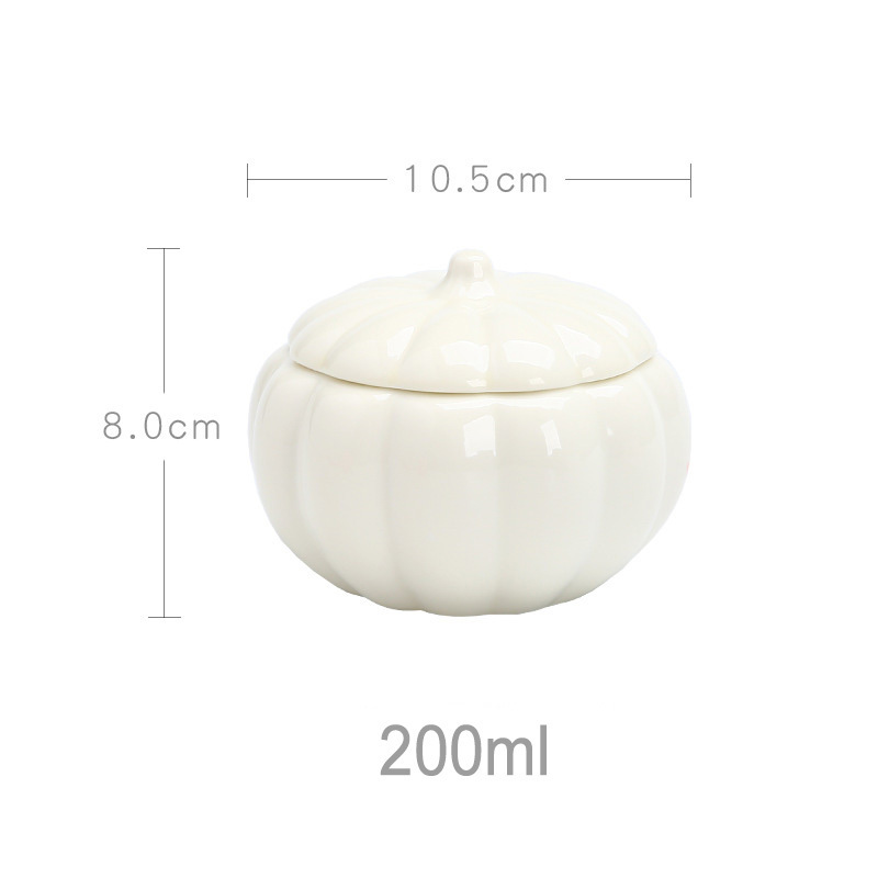 7oz Luxury Candle Jars Unique Pumpkin Candle Jars Custom Shaped Ceramic Candle Containers Wholesale Gift For Thanksgiving Day