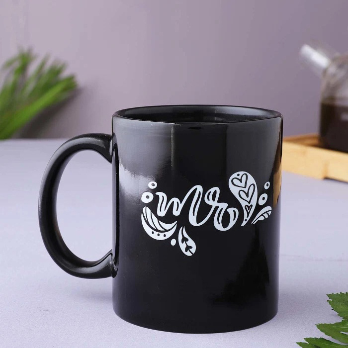 Bridal Pair Gift Set White Souvenir Wedding Gift Couple Lover Cups Valentines Day Mr Mrs Ceramic Coffee Mugs With Pepper Shaker