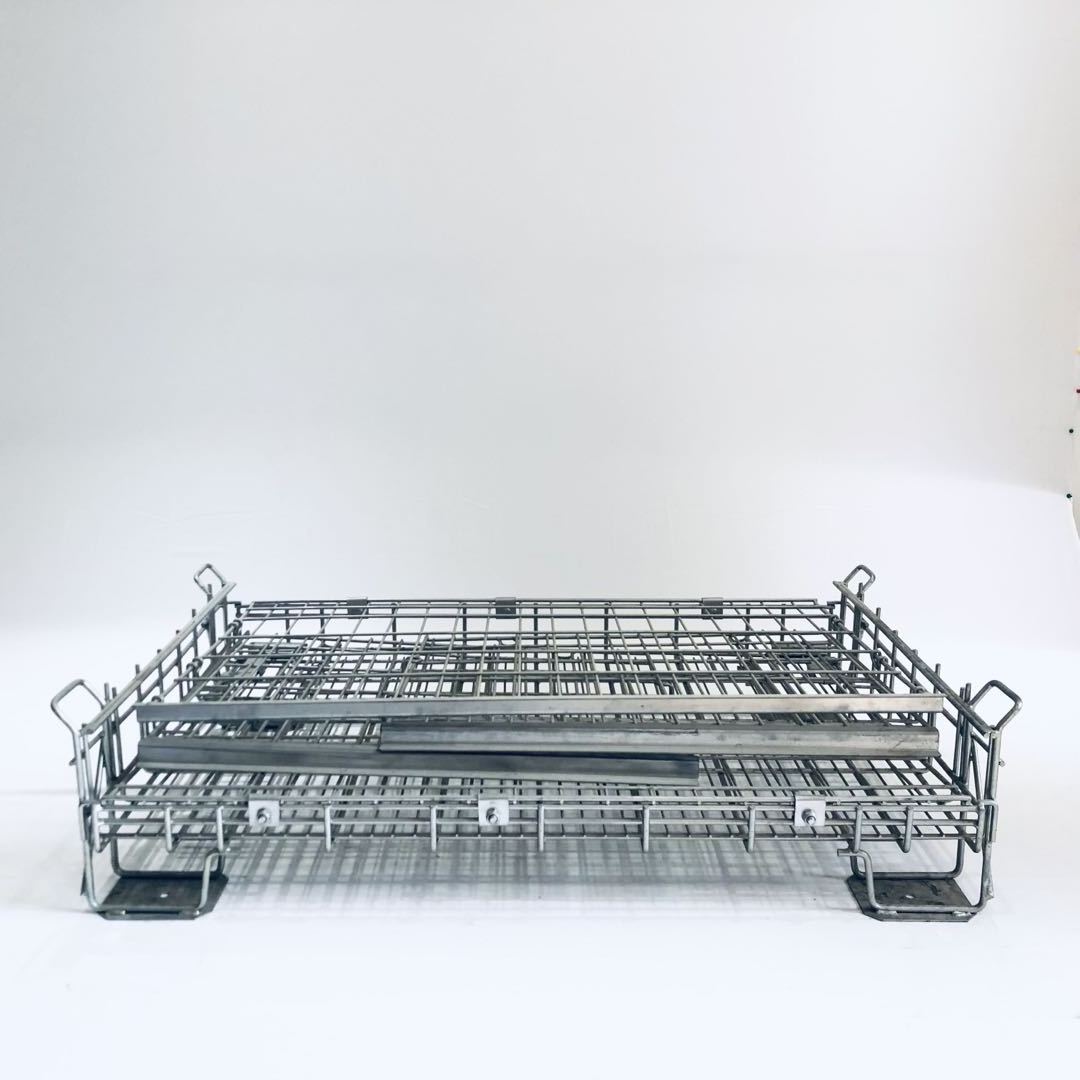 Heavy duty galvanized steel Wire Mesh Container/Wire Cages/Wire Mesh Stillages,Warehouse Stackable Storage Pallet Cage