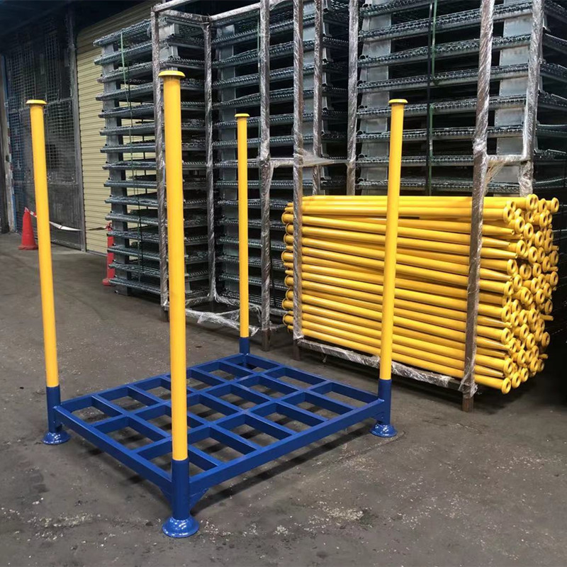 Customized Warehouse Metal Stacking Shelves Portable Detachable Racks Detachable Portable Stacking Rack for Sea Food Storage.