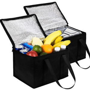 Wholesale High quality Waterproof Reusable Thermal Insulated Grocery Cool Carry Cooler Lunch Bag For Frozen Food