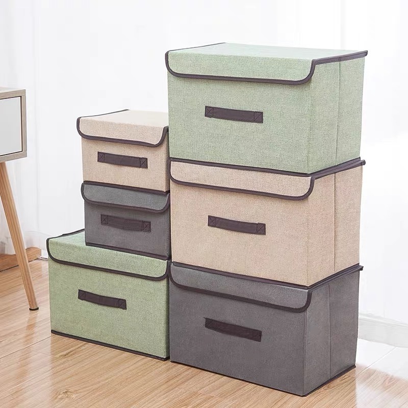 Customized Non-woven Foldable Fabric Basket Bin Collapsible Storage Container Cube for Toys Organizer Shelf Cabinet