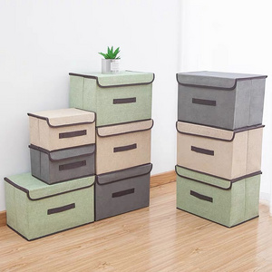 Customized Non-woven Foldable Fabric Basket Bin Collapsible Storage Container Cube for Toys Organizer Shelf Cabinet