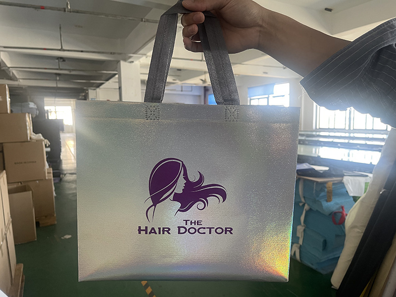 manufacturer wholesale reusable shopping gift bag recycled eco laminated non woven fabric tote bag with custom printed logo