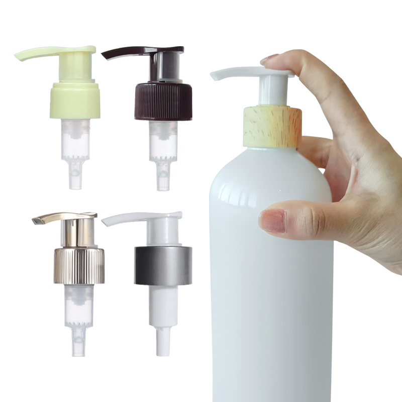 High Quality 28/410 Outer Spring Plastic Lotion Pump With Clip Emulsion Bottle Bathroom Soap Dispenser