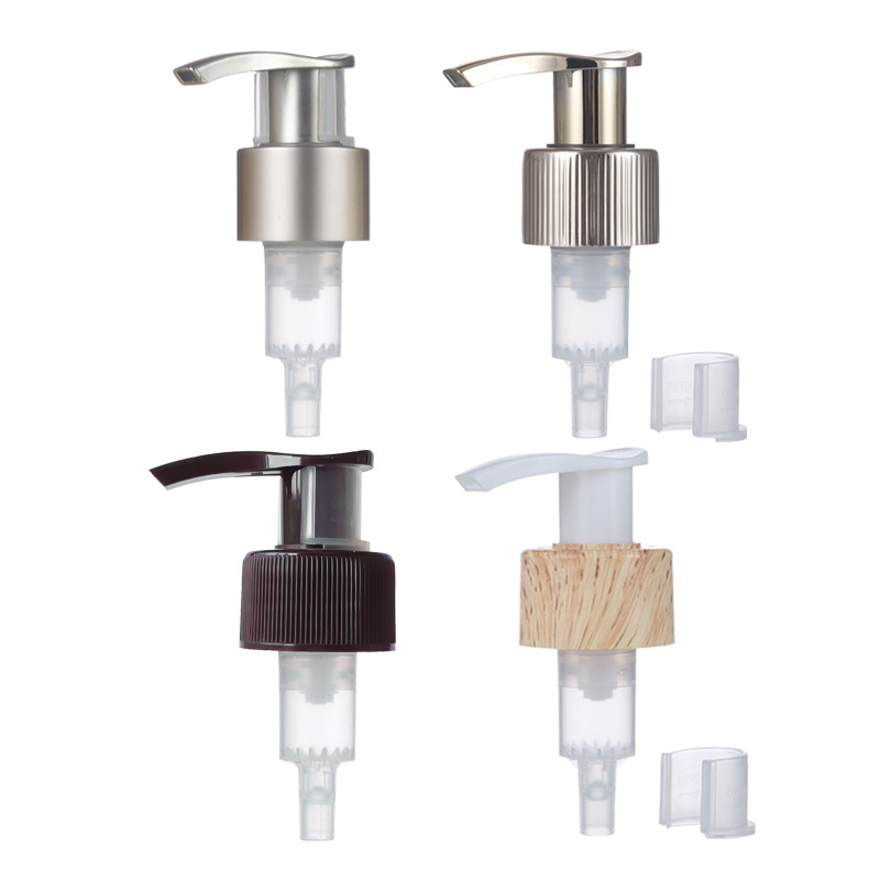 High Quality 28/410 Outer Spring Plastic Lotion Pump With Clip Emulsion Bottle Bathroom Soap Dispenser