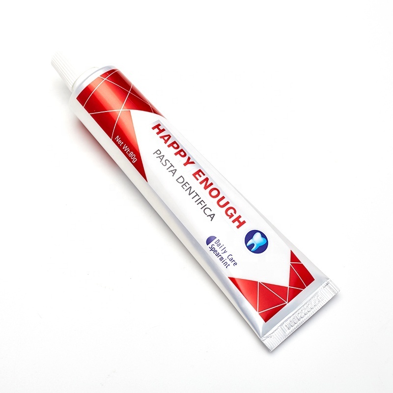 Daily care whitening fresh breath anti-bacterial fluoride toothpaste with toothbrush free spearmint happy enough 80g