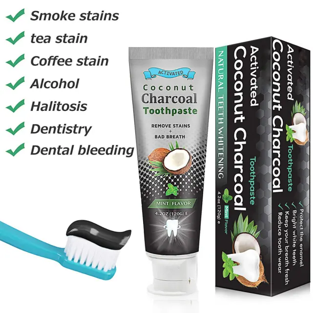 Free samples customize logo natural herbal teeth  charcoal whitening  toothpaste