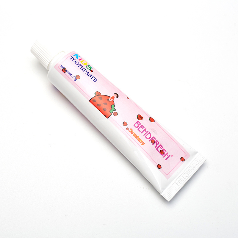 Strawberry Blueberry Bubble Gum Flavor Toothpaste For Kids Baby Custom Fluoride Free Children toothpaste