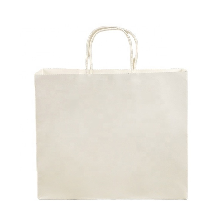 Wholesale Hot Selling Fast Food Takeaway Kraft Paper Bag  Food Grade White Fried Chicken Packing bag