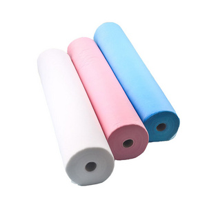 Disposable Bed Sheets Eaxm Medical Paper Roll Bed Cover Fitted & Flat Sheet For Spa and Hospital