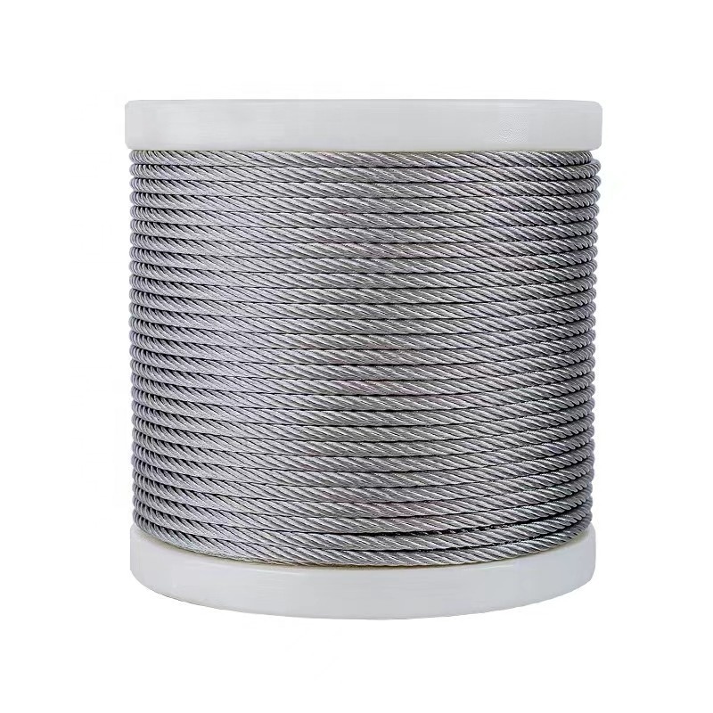 7x7 High Carbon Steel Wire Rope 12mm Stainless Steel Cable Hanging Wire with Bending & Cutting Services ANSI Standard