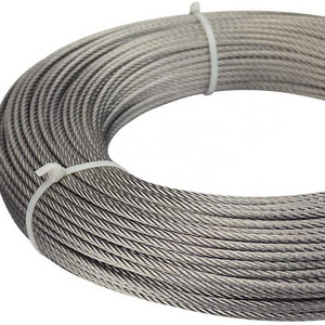 4-26mm Dia 7*19 wire rope Stainless Steel Wire Rope Galvanized Steel Drawn Wire for Cranes and Fencing Welding Service Included