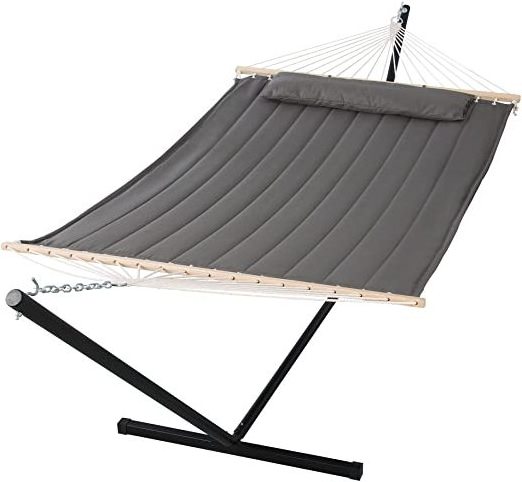 2 Person Hammock with Stand, Heavy Duty Portable Hammocks 450 lbs Capacity