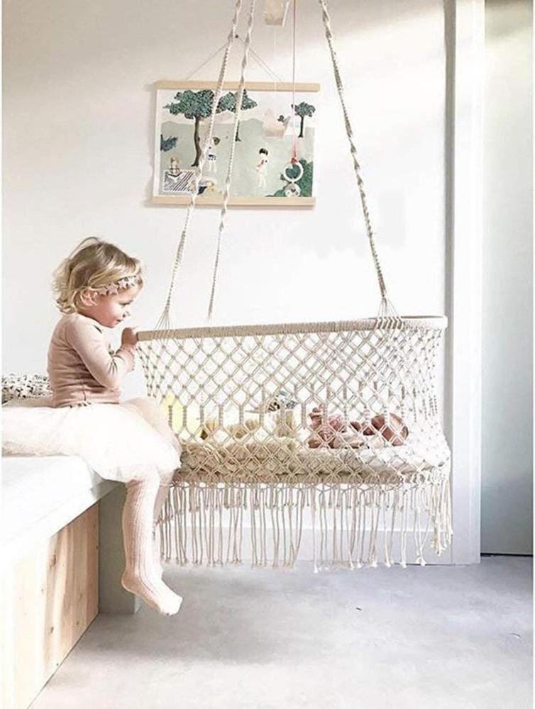 Baby Hammock Cotton Rope Hammock Chair Swing Children Hammock Rocking Sleep Bed Indoor Outdoor Hanging Sest Child Swing Seat