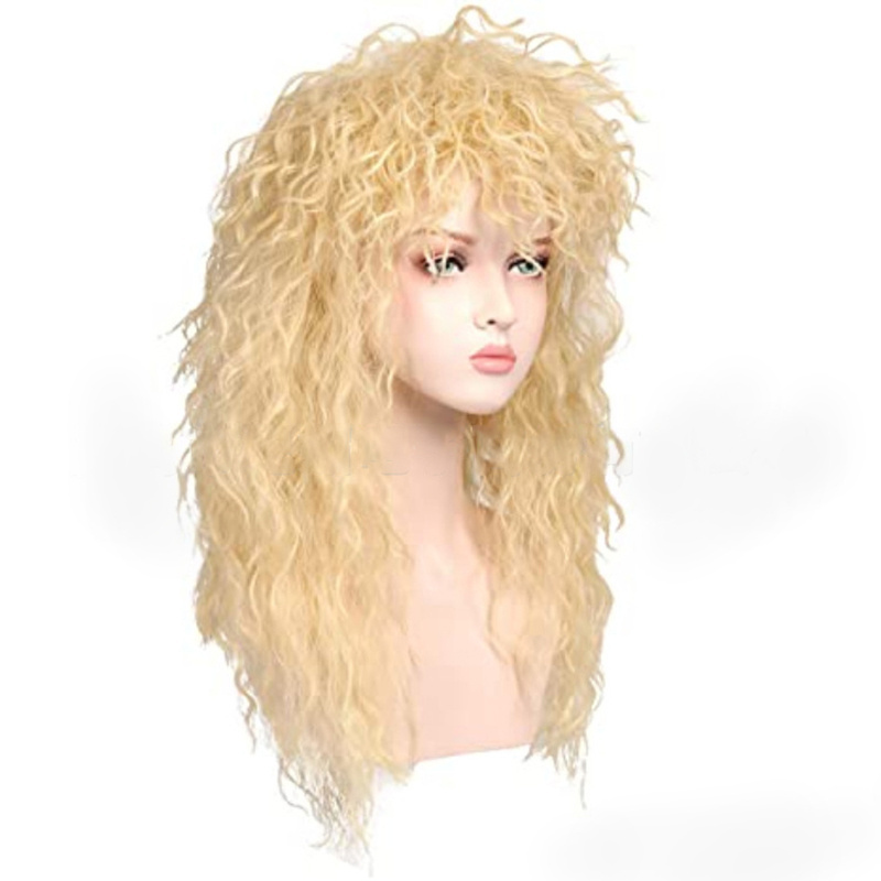 Wholesale Synthetic Wigs Heat Resistant 80s Women's Costumes Fancy Dress Party Accessory Cosplay Wig Mullet Wigs For Women