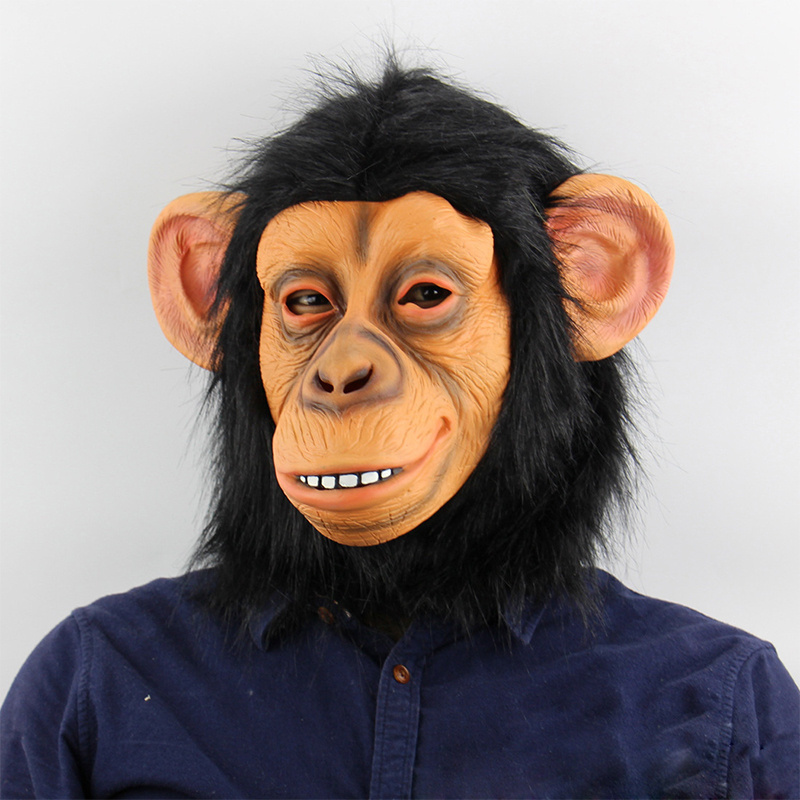 Animal Masks Monkey Latex Animal Head Mask For Halloween Costume Novelty Monkey Gorilla Head Mask Decorations