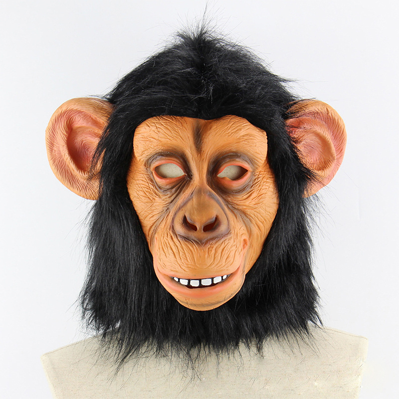 Animal Masks Monkey Latex Animal Head Mask For Halloween Costume Novelty Monkey Gorilla Head Mask Decorations