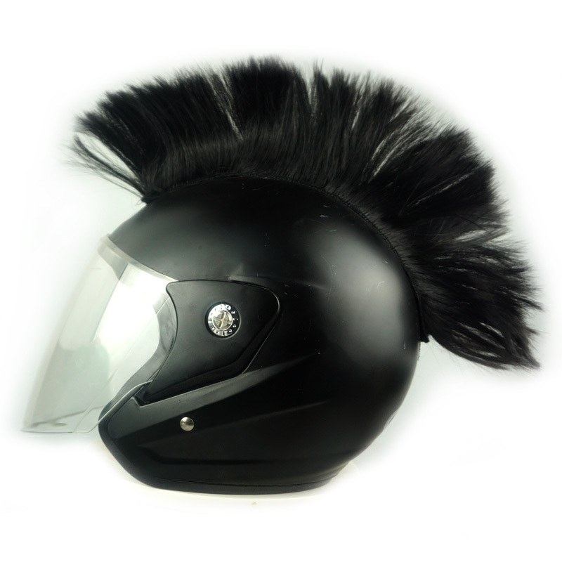 Colorful Modeling Wig for Dressing Mohawk Motorcycle Removable Helmet(Helmet Not Included)