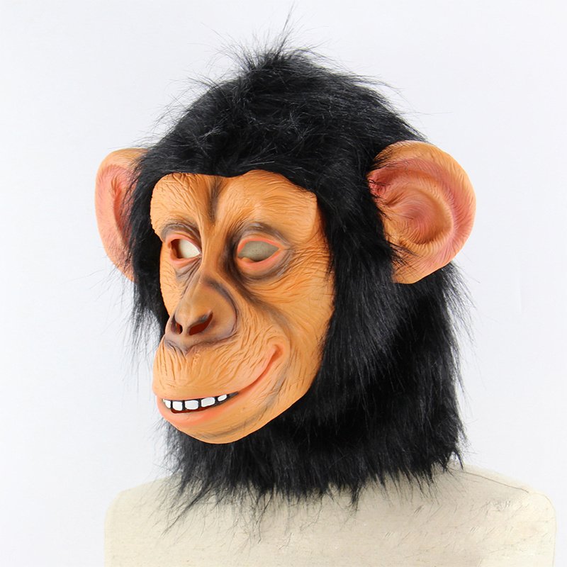 Animal Masks Monkey Latex Animal Head Mask For Halloween Costume Novelty Monkey Gorilla Head Mask Decorations