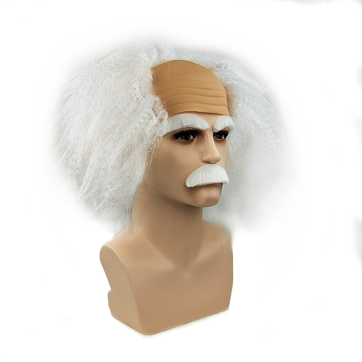 New design with excellent quality in the role of Einstein wig eyebrow and the beard for the party