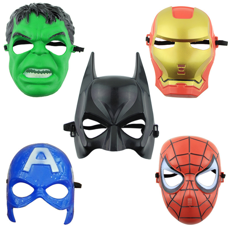 Halloween Cosplay Birthday Party Movies Superhero  Iron Man Hulk Spiderman Mask Prop Christmas Masks