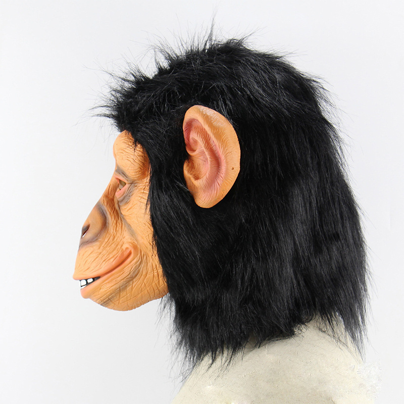 Animal Masks Monkey Latex Animal Head Mask For Halloween Costume Novelty Monkey Gorilla Head Mask Decorations