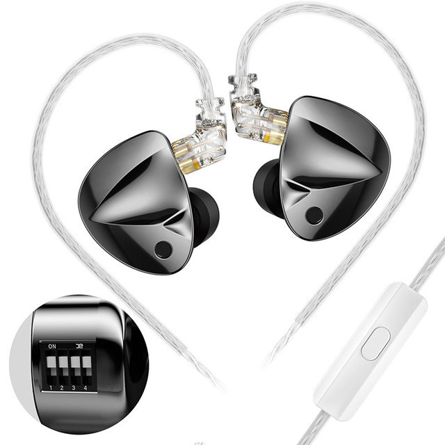 KZ D-Fi In Ear Monitor Earbuds Headphones Dynamic Driver 3.5mm Detachable Cable Headset Metal Monitor Wired Earphone