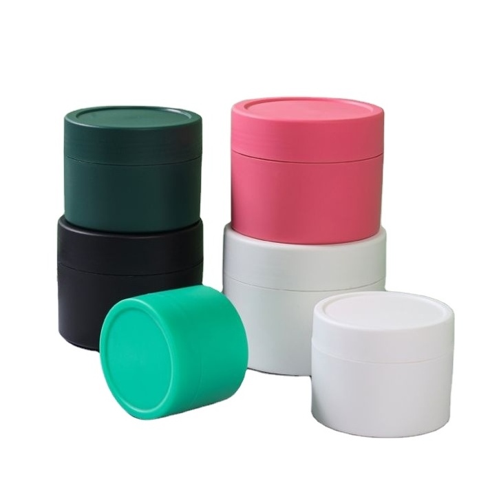 60g 100g 150g 180g 200g 250g Colorful Cosmetic Round Shape Plastic Heavy Wall Jar Heavyweight Cream Jar