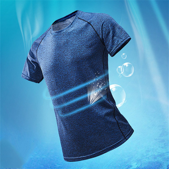 Wholesale custom women men gym fitness wear sports T-shirt with breathable quick dry function