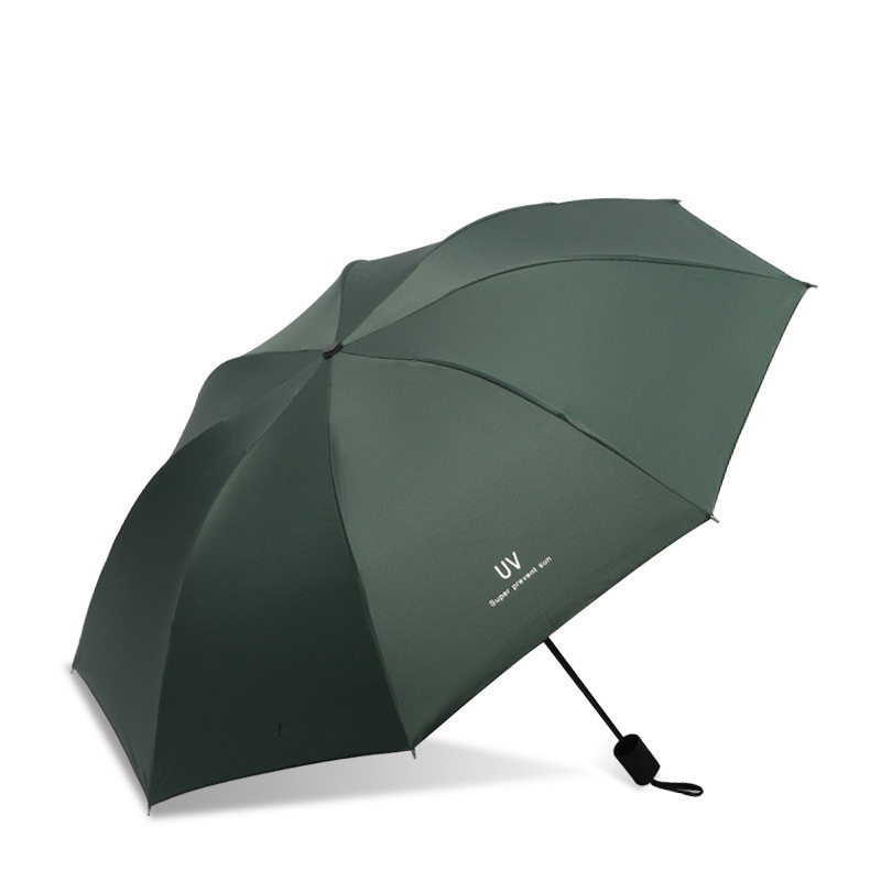 High Quality Logo OEM Wearable Hands Free Rain Outdoor Anti UV Avoid Hot Easy Open Umbrella 3 Fold