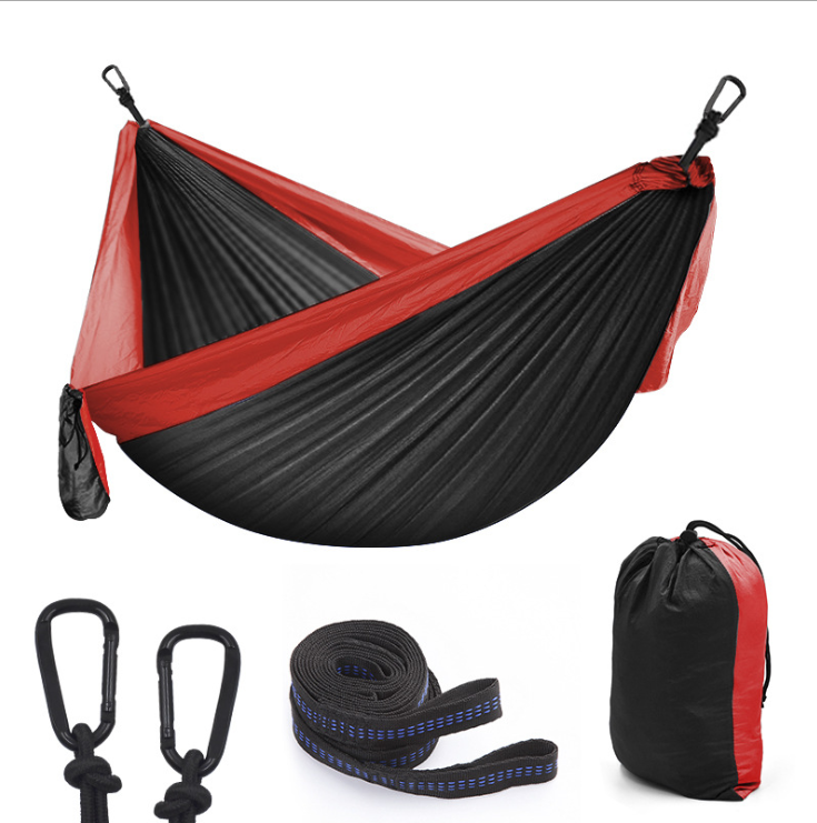 Hot Sale High Quality 210T Nylon Outdoors Single and Double Camping Hammock With Mosquito Net