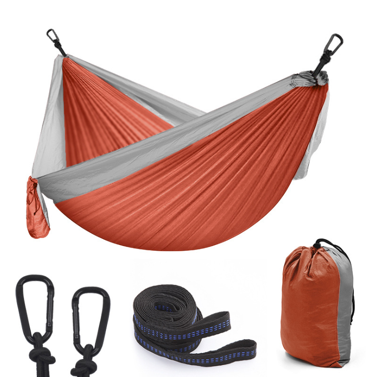 Hot Sale High Quality 210T Nylon Outdoors Single and Double Camping Hammock With Mosquito Net