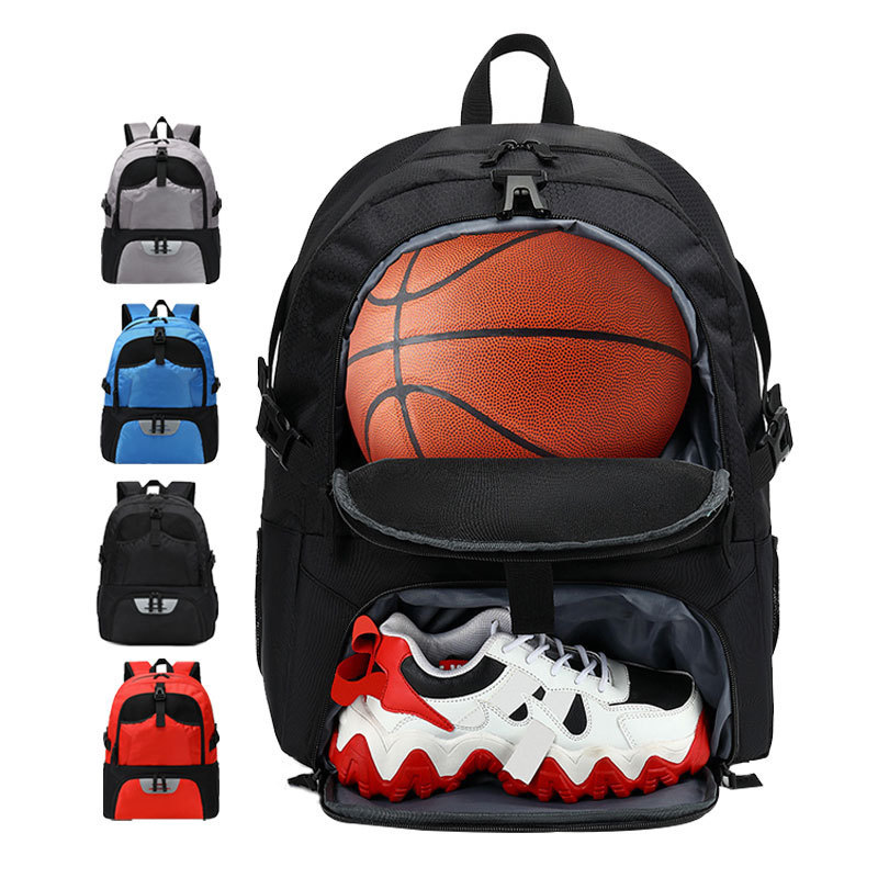 Custom men sports volleyball training football shoe bag soccer basketball backpack