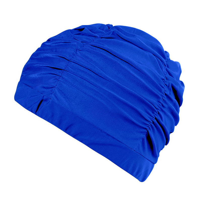 Hot selling Girl Long Hair Bathing Swimming Caps Hat Stretch Drape Swim Pool Seaside Water Sport Elastic Nylon Turban