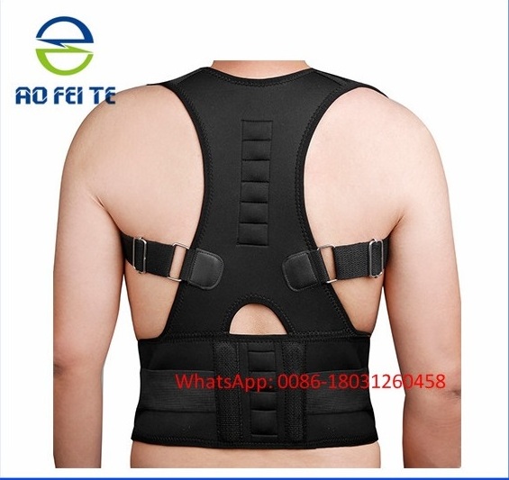 Custom Hot sale neoprene Magnetic Lumbar support Belt Posture Corrector Back Brace